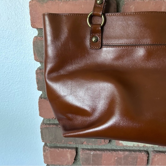 Patricia Nash Alessano Leather Shoulder Bag in Dark Tan - Picture 3 of 12